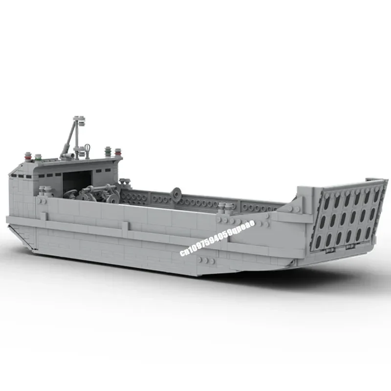 New 1198Pcs Popular Technology Harbor Series Moc Lcm Mark Army Model Custom Puzzle Diy Creative Ideas Kids Toys Birthday Gift