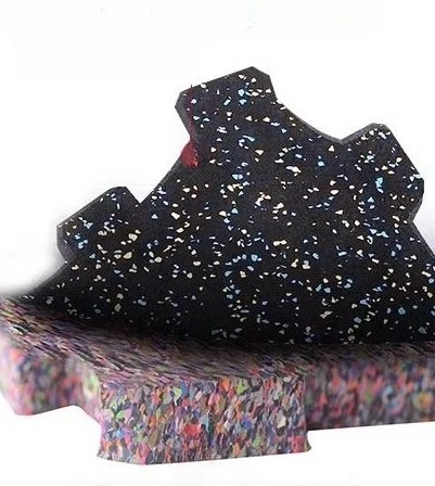 2025 Tappetino in gomma per palestra per zona allenamento della forza, pavimento ammortizzante per tappetini per esercizi