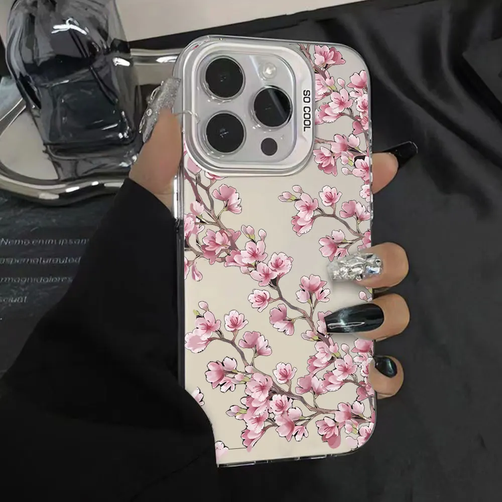 Funda para Honor 400 Smart X7D X9D 4G 5G, funda de teléfono de silicona a prueba de golpes para Honor400 Smart IMD, funda de flor de cerezo a la moda