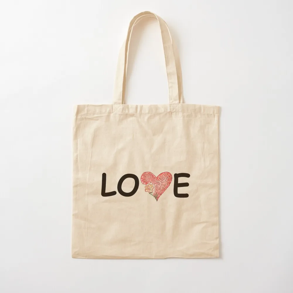 

Simply love Tote Bag cute pouch bag large tote bag Cloth bags