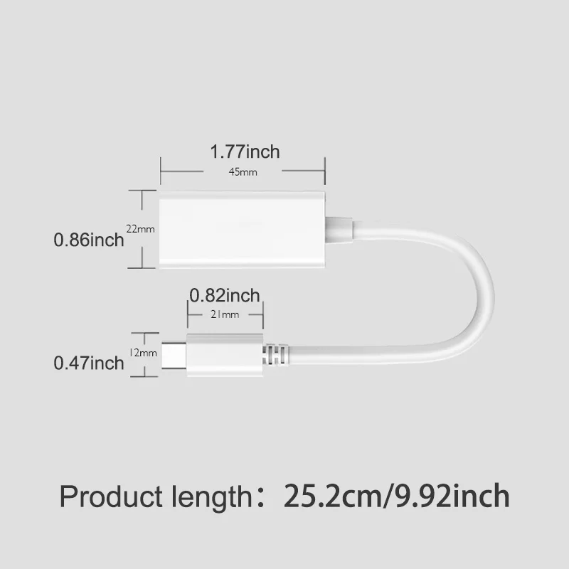 USB-C zu HDMI-kompatibler Adapter USB Typ-C zu HDTV für iPhone 15 16 17 Pro/Max MacBook Pro/Air iPad Pro S23 XPS Surface Book – Detail 2