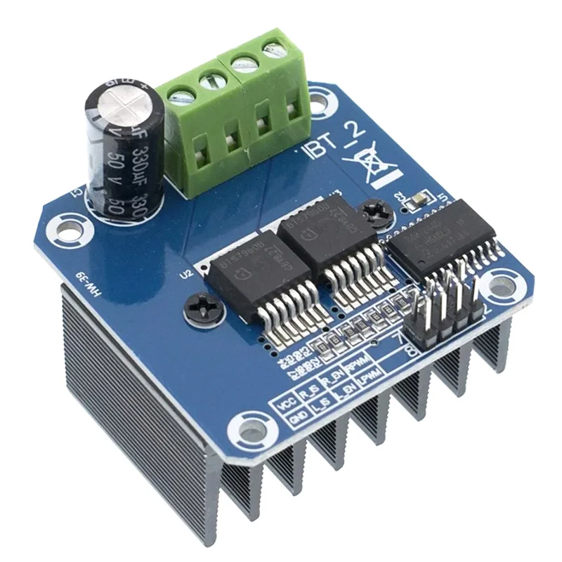 (.) BTS7960 43A Double H-bridge High-Power Driver Module DIY Smart Car Current Diagnostic For