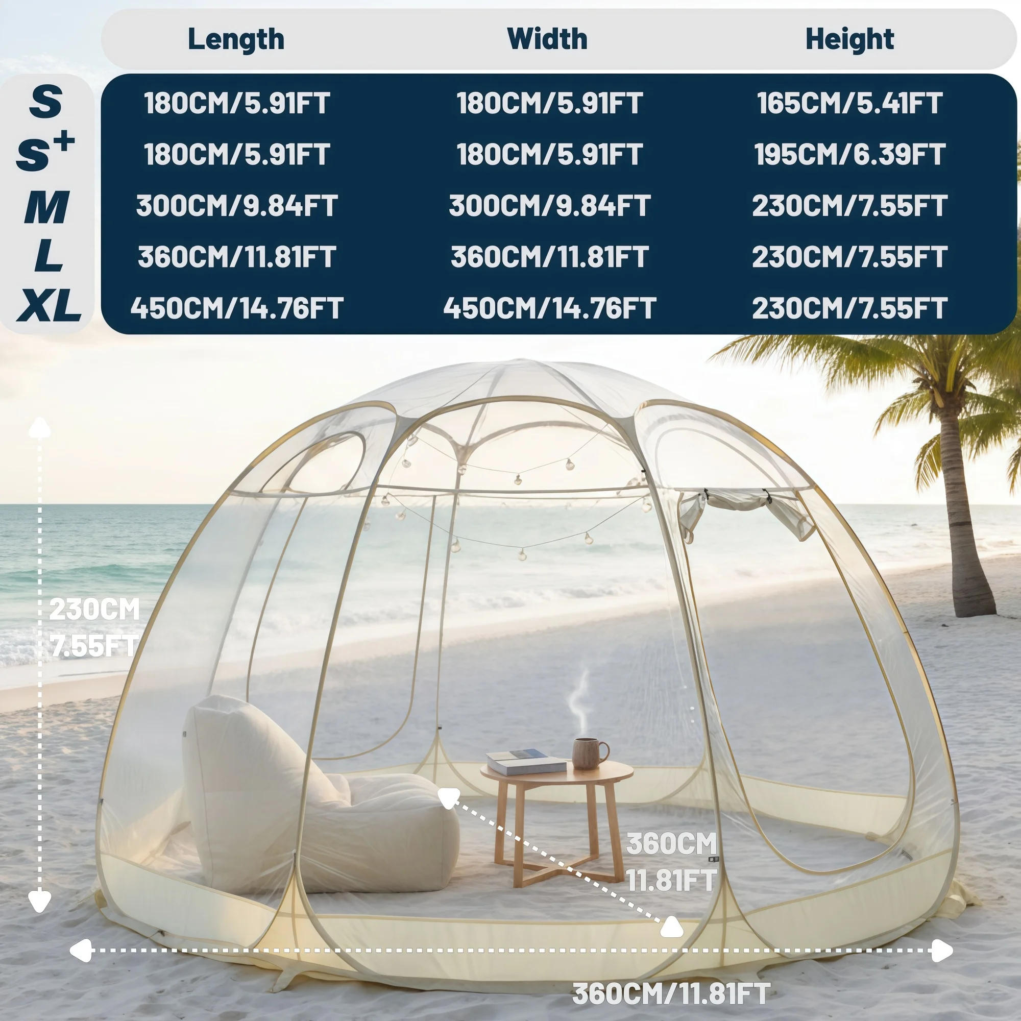 Large Quick-Set Bubble Tent Portable Outdoor Igloo Extreme Cold Resistant Winter Shelter for Camping And Backyard Use image 2