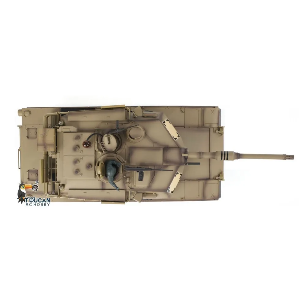 Heng Long 1/16 7.0 Plastic M1A2 Abrams RC Tank 3918 Steel Gearbox 360 Rotate Barrel Recoil RC Toys Model TH17792