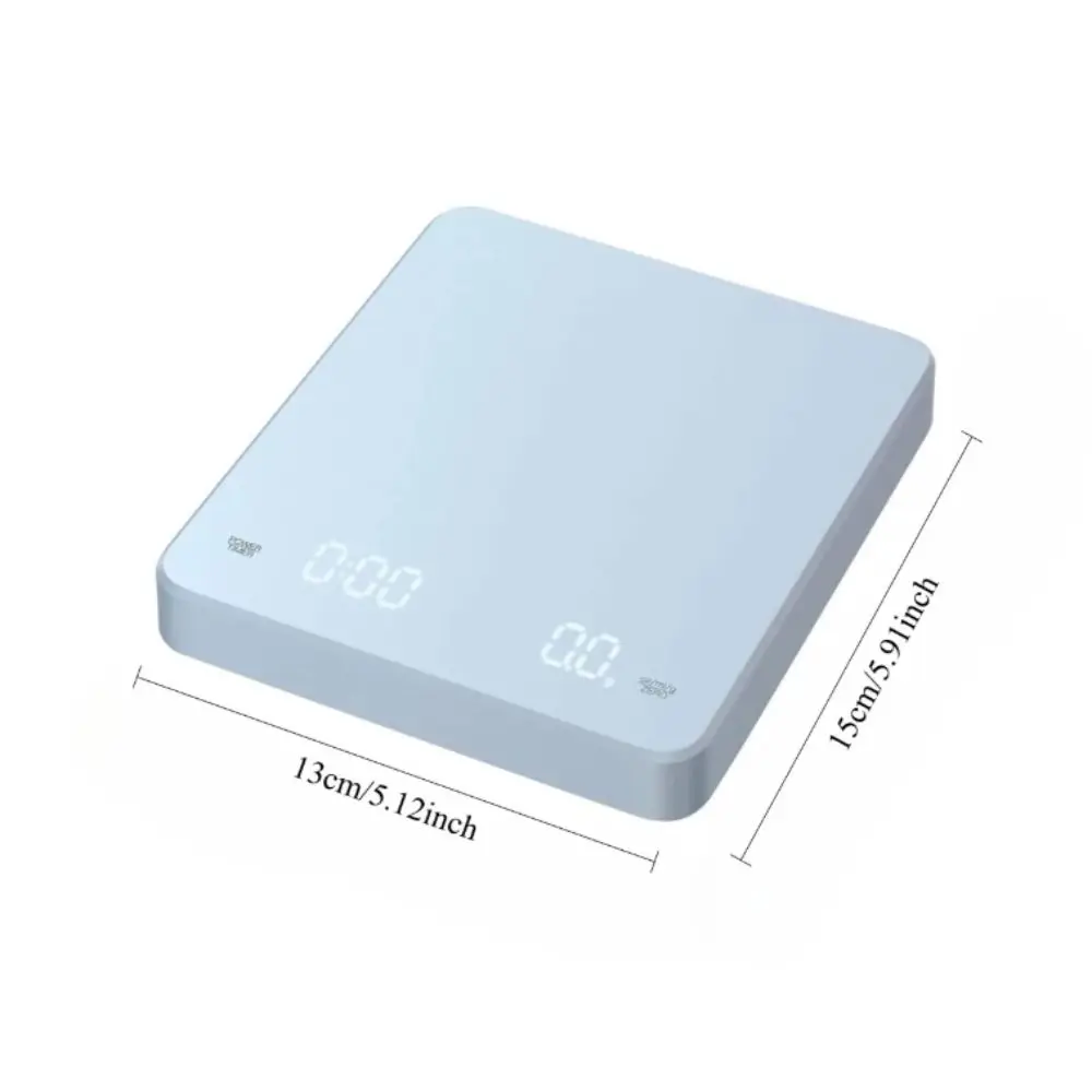 ميزان مطبخ رقمي قابل لإعادة الشحن عبر USB، شاشة LED بدقة 0.1 جرام، مقياس عالي الدقة، وظيفة مؤقت، تصميم محمول