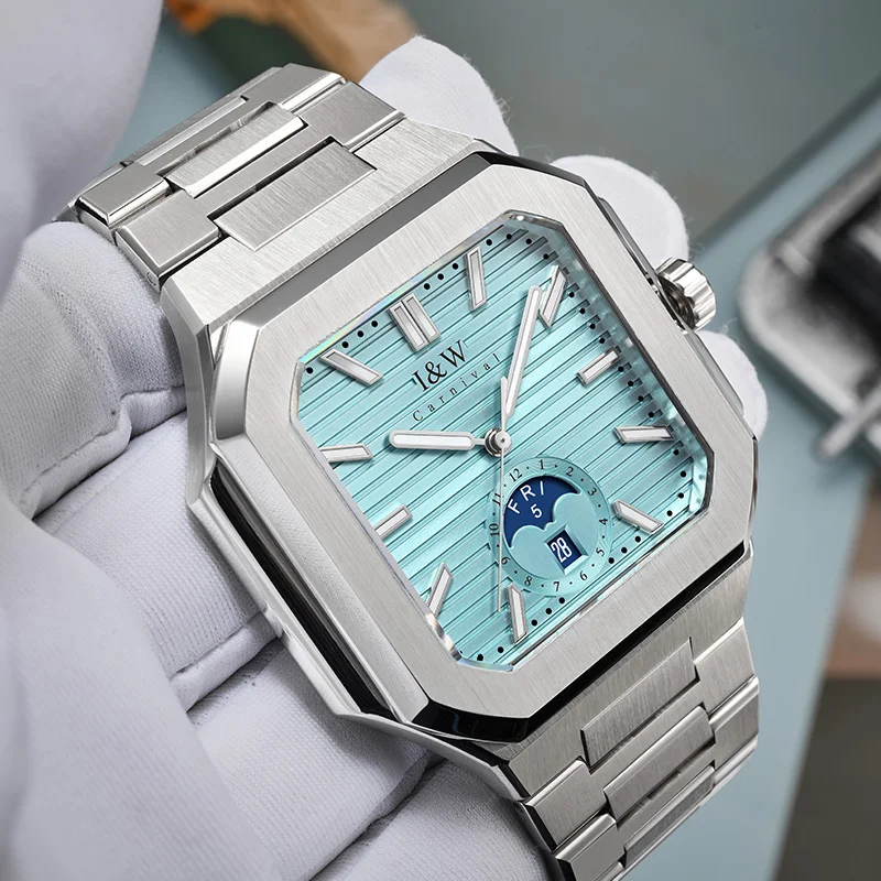 Reloj CARNIVAL Mens Business Mechanical Watches Brand Luxury Automatic Movement Wristwatches for Man Waterproof Men Montre Homme