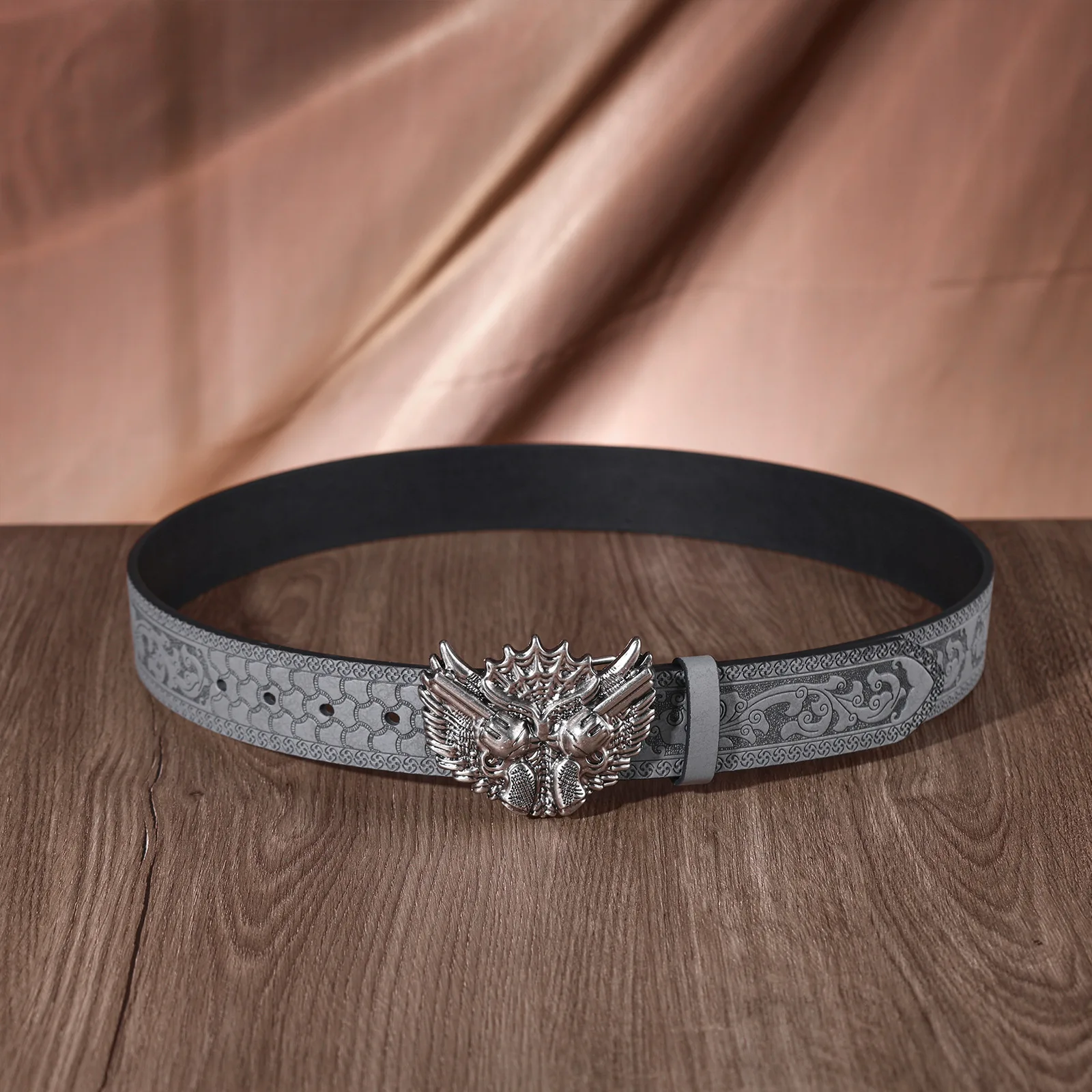hot-dragon-head-embossed-pattern-leather-pu-belt-retro-totem-embossed-surface-antique-metal-buckle-texture-solid-layered