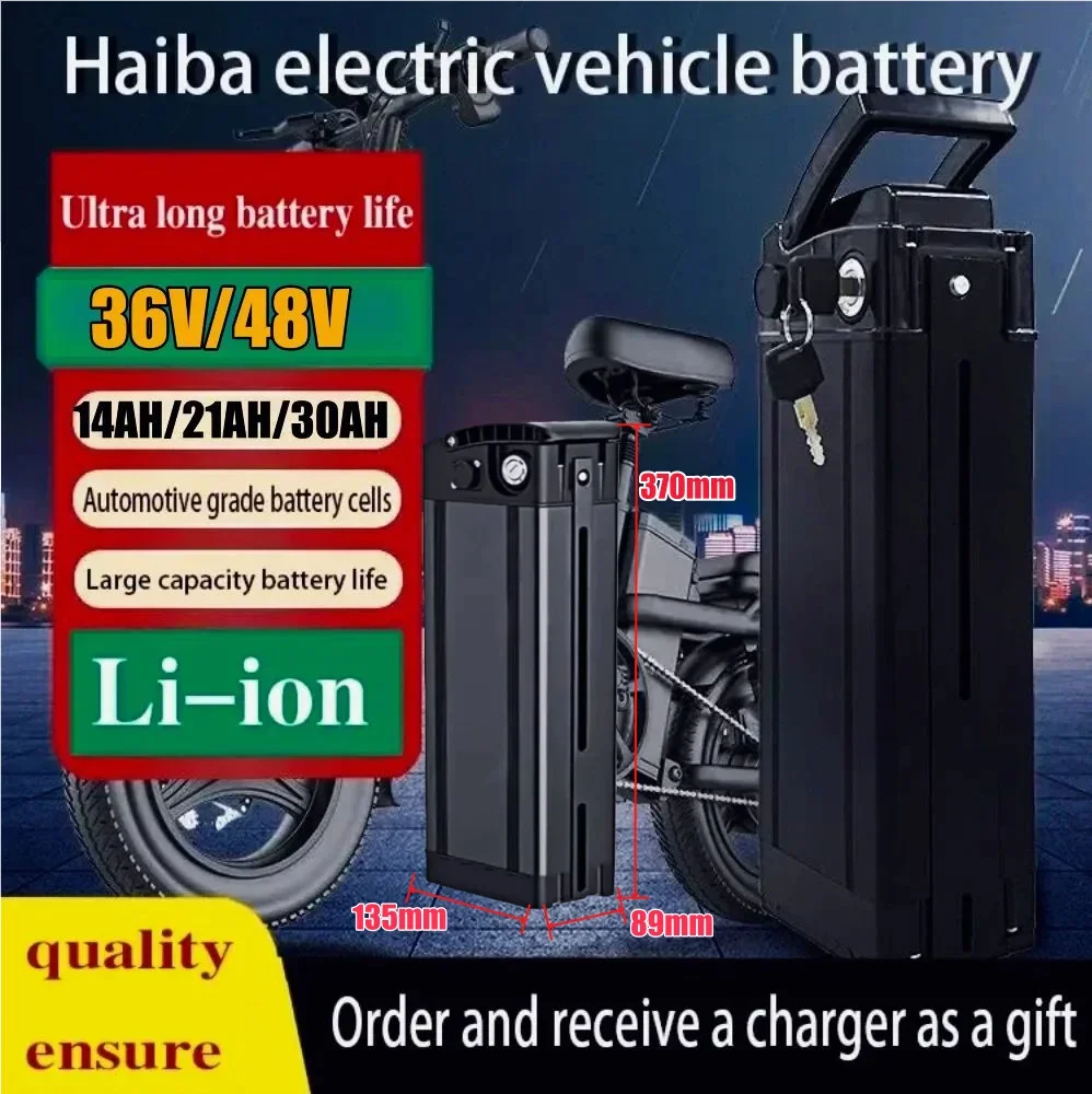 

Foldable 2025 36V 48V 20000mAh 18650 Li Ion Battery 14Ah 30Ah Replacement 48V Haiba Lithium-ion for Silverfish 250W-1000W