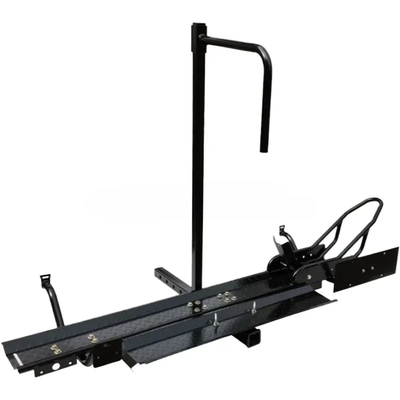 

High QualityFor 500lbs Car Rear Motorbike Rack Hitch Mount Motorcycle Trailer Carrier