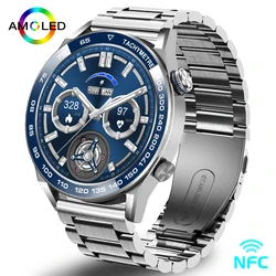 Reloj inteligente deportivo para hombre, pulsera resistente al agua con Bluetooth, llamadas, NFC, Pantalla AMOLED pulgadas de 2023, para HUAWEI y Xiaomi, novedad de 1,46