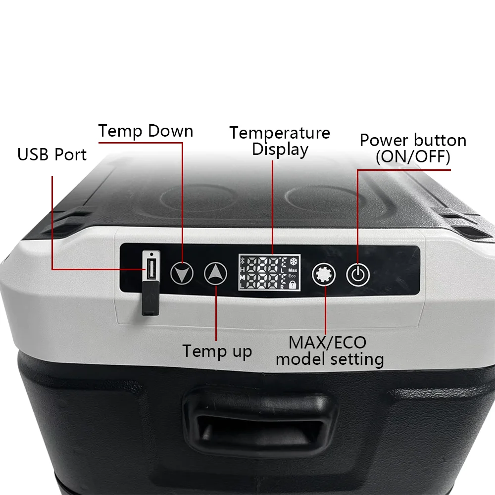 Solar Car Freezer for Camping 40L/50L/60L dual use car fridges dc portable refrigerator