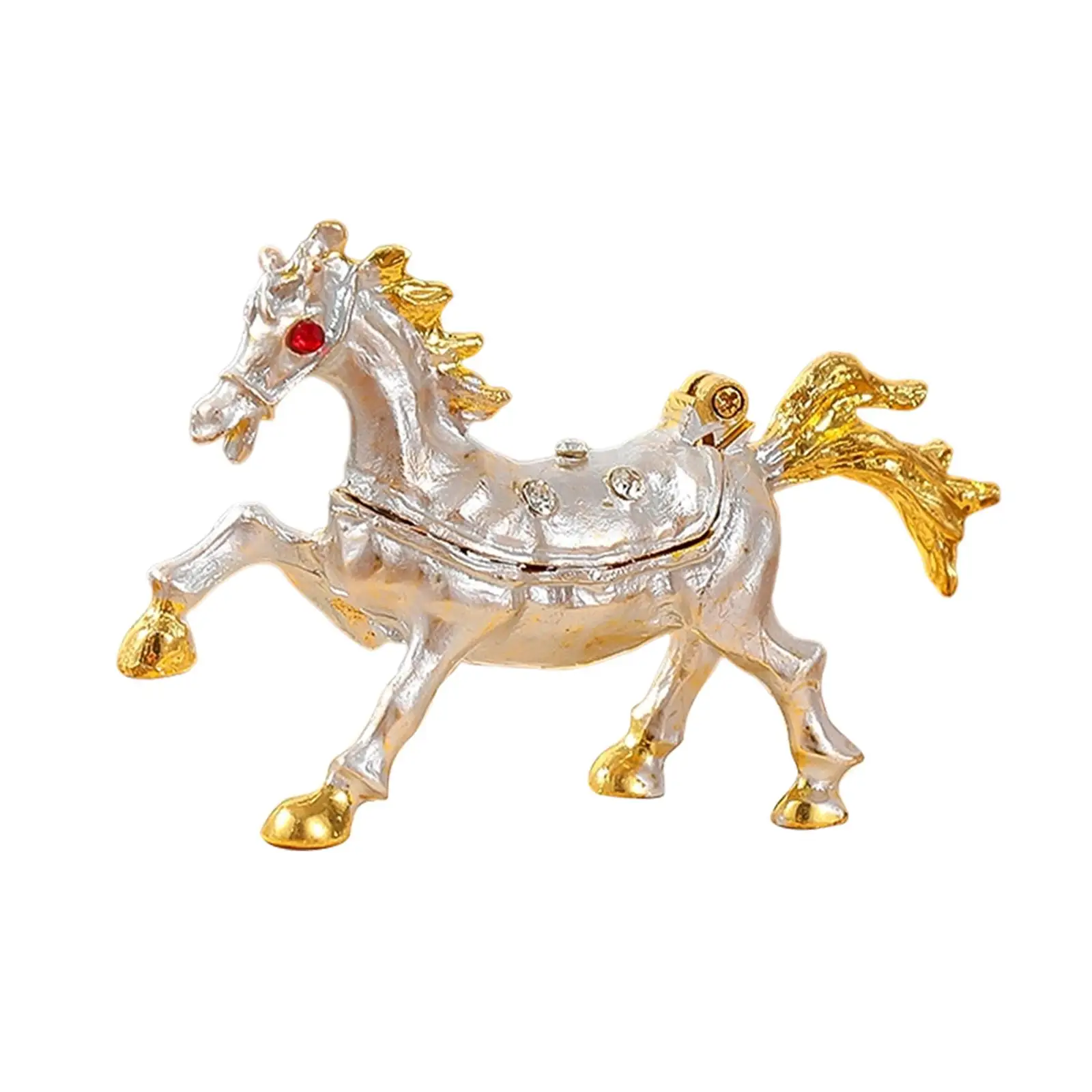 Trinket Box Metal Animal Figurine Animal Statue Keepsake Storage Decorative