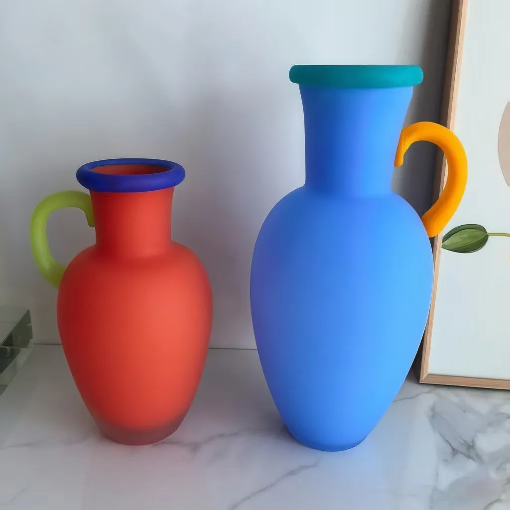 

DSA Dopamine glass vase glass ins style creative living room flower arrangement ornament