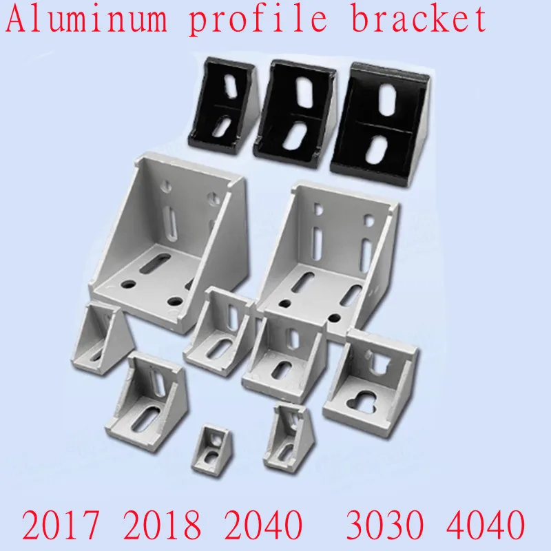 10pcs 2020 2028 2040 3030 4040 20/30/40 Aluminum Profile Connector CNC Router Aluminum Corner Bracket