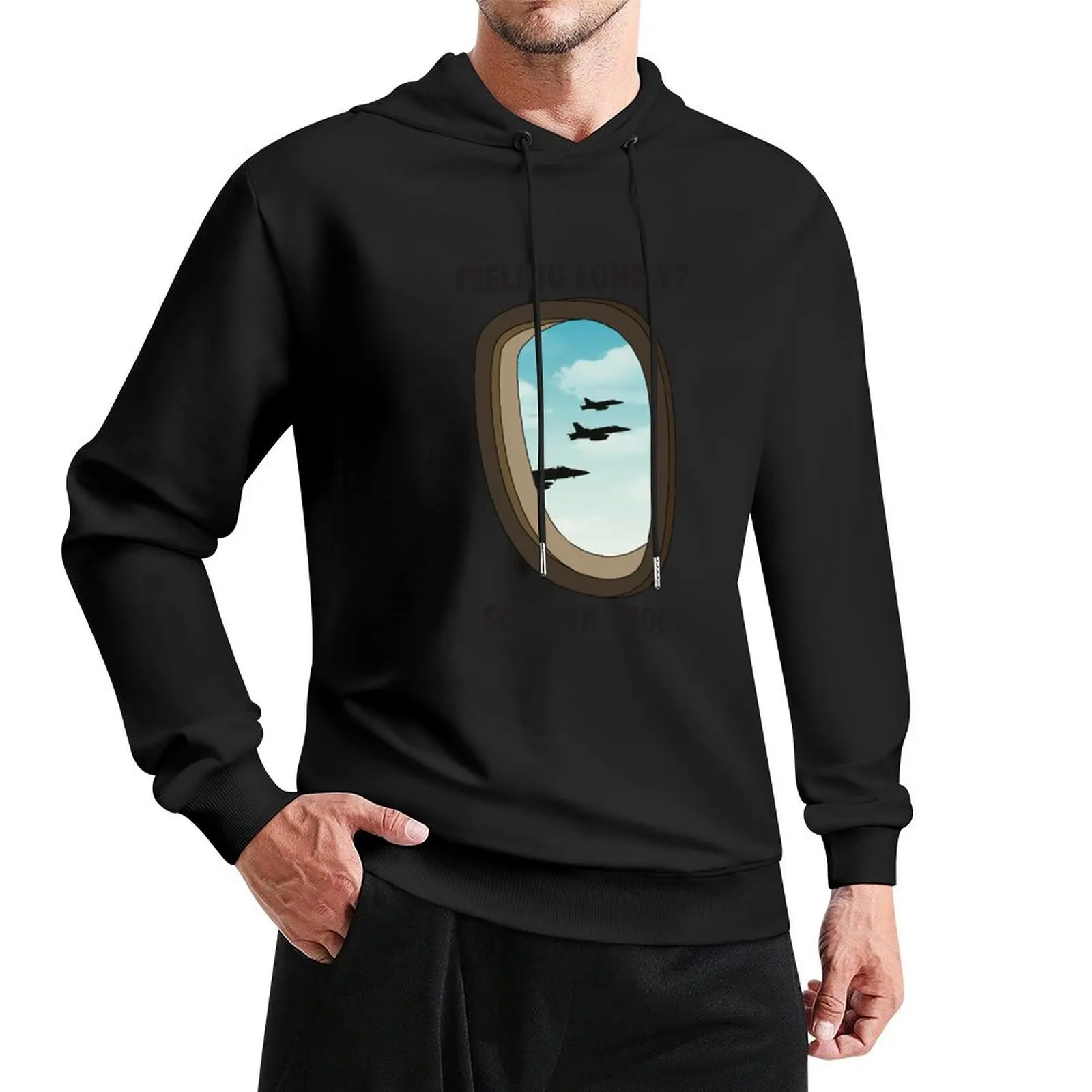 Feeling Lonely? Squawk 7500 Pullover Hoodie men's winter sweater autumn tracksuit