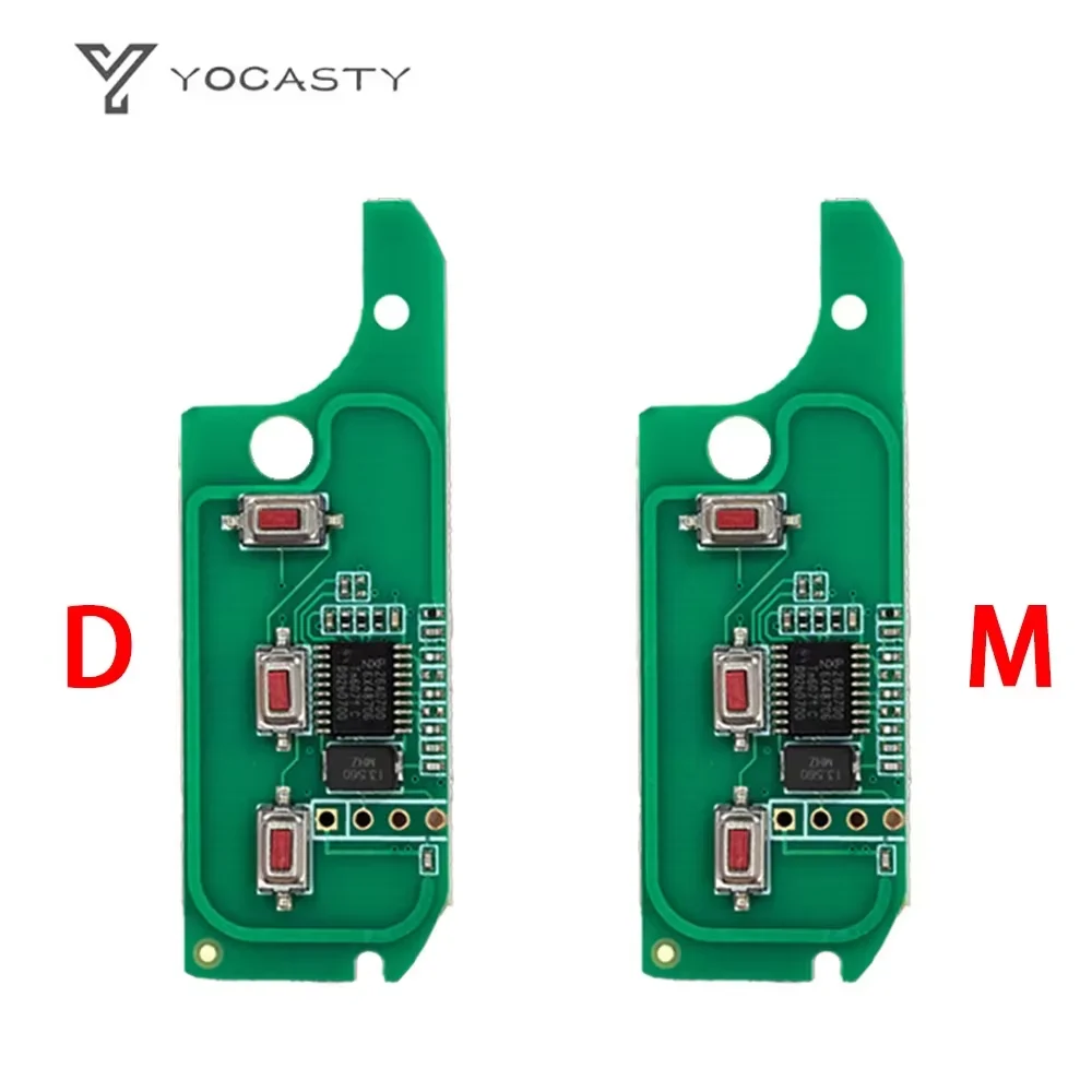 YOCASTY Flip Folding Car Key ID46 433MHZ For Fiat For 500 500L Doblo Bravo Ducato Qubo Grande Punto SIP 2/3 Button
