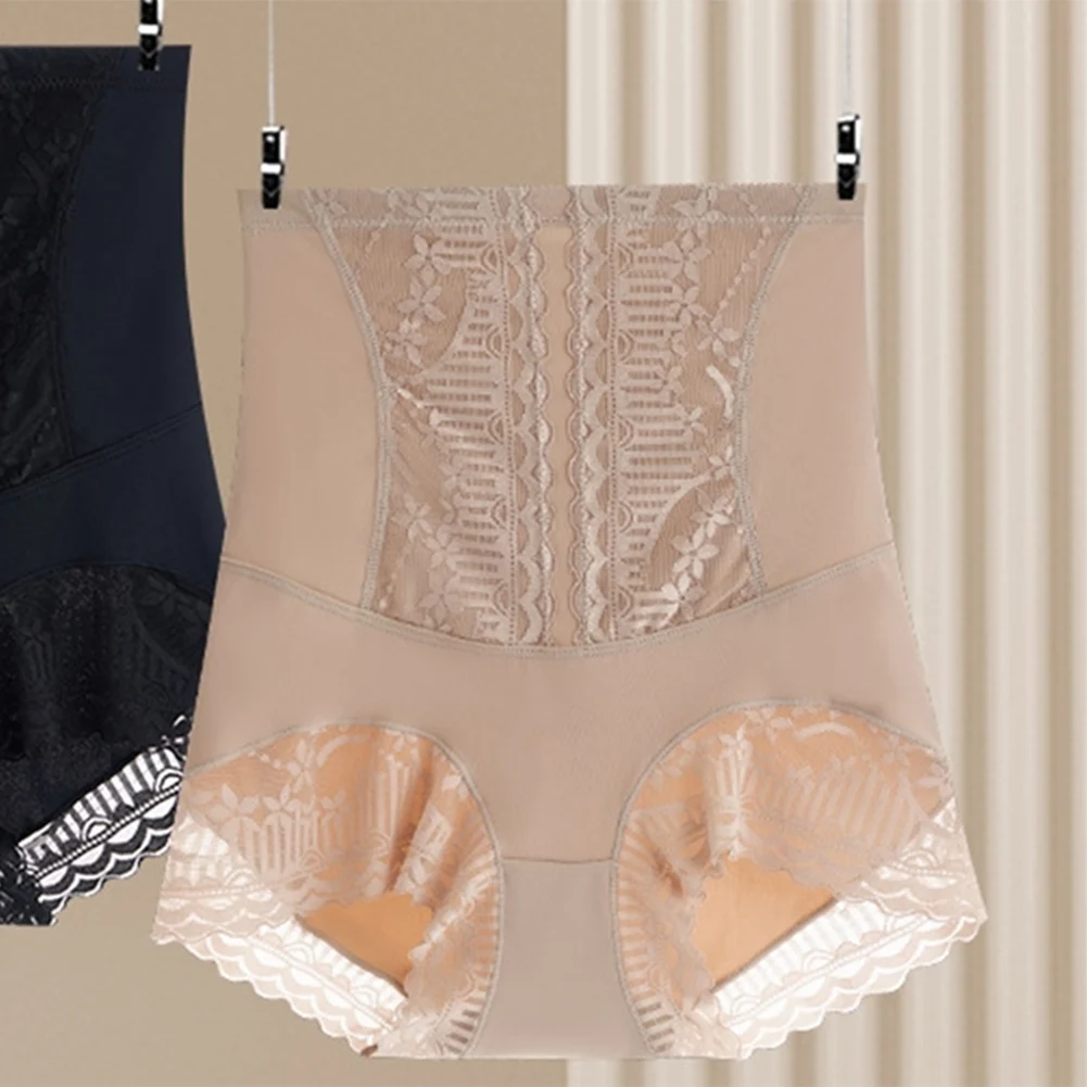 

Women seamless shaping underwear highwaisted breathable nylon spandex fabric solid color elastic casual style for all seasons