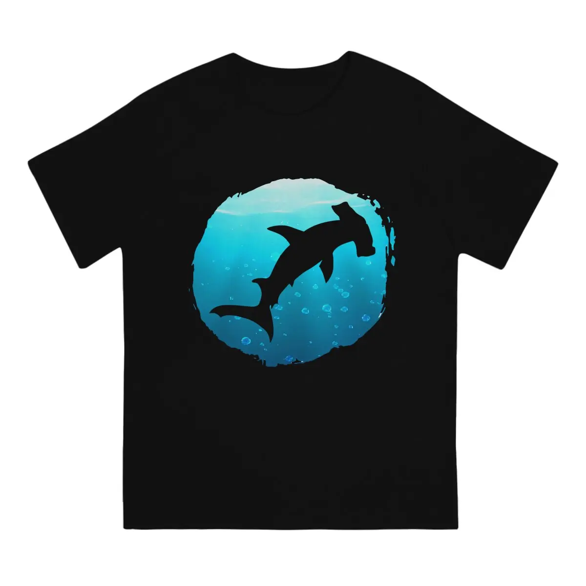 Shark Scuba Diving Polyester TShirt for Men Hammerhead Basic Leisure Tee T Shirt High Quality Trendy