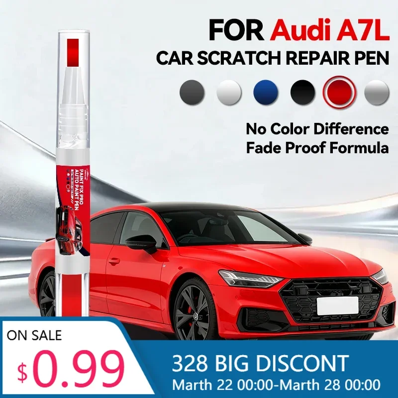 

Ручка-корректор для ремонта лакокрасочного покрытия Audi A7L, средство для удаления царапин, аксессуары для авто, черный, белый, серебристый, серый, синий, красный цвета.