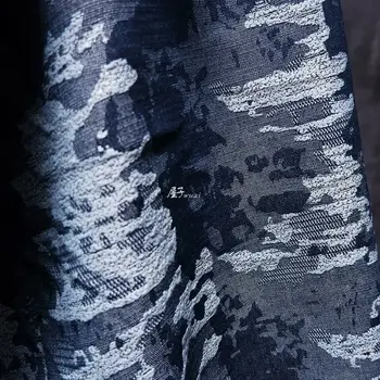 純棉水洗牛仔布,加厚款,適用於外套、褲子、服裝、時裝設計師手工DIY縫紉材料布料 10 最佳銷售 牛仔布 - №4