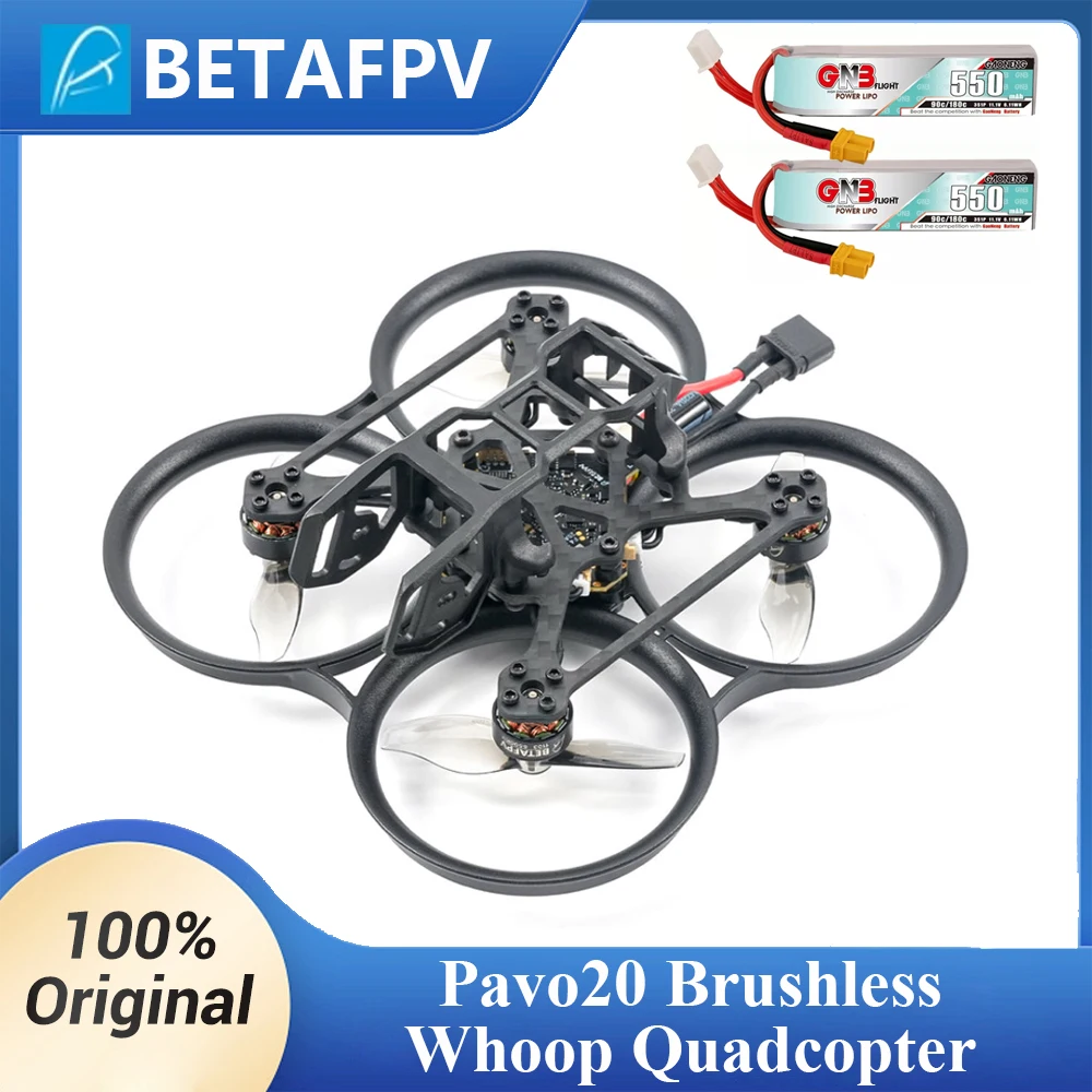 BETAFPV Pavo20 Brushless Whoop Quadcopter Mini FPV Drone for DJI O3 Air Unit Caddx Vista Kit RunCam VTX ELRS 2.4G TBS Receiver