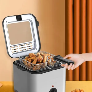 مقلاة كهربائية 1 قطعة سعة كبيرة فيليه دجاج منزلي بطاطس مقلية الكل في واحد أدوات المطبخ المقلاة الهوائية أفضل 8 ماكينات لقلي البطاطس - رقم 1