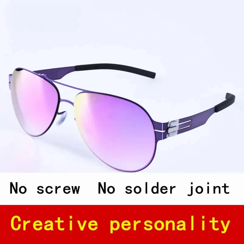 

Солнцезащитные очки Pilot Brand Designer без винтовых креплений, поляризованные, для мужчин и женщин, модные, с защитой от УФ-излучения, оптические, с цветными линзами, стильные.