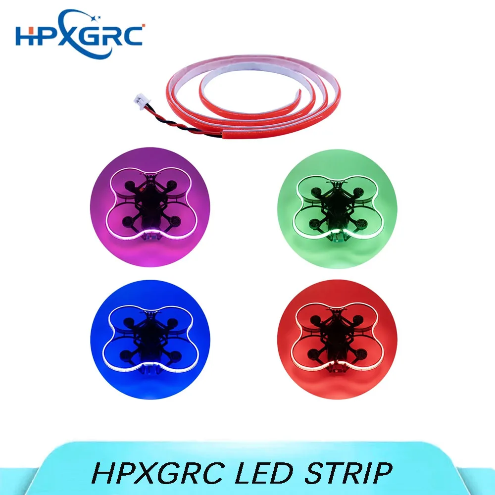 

Светодиодная красная/зеленая/розовая/синяя полоса HPXGRC (Plug & Play), пайка не требуется, подходит для деталей FPV Drone DIY