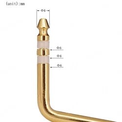 Brazo de trémolo para guitarra eléctrica, tornillo de 6mm, 1 piezas