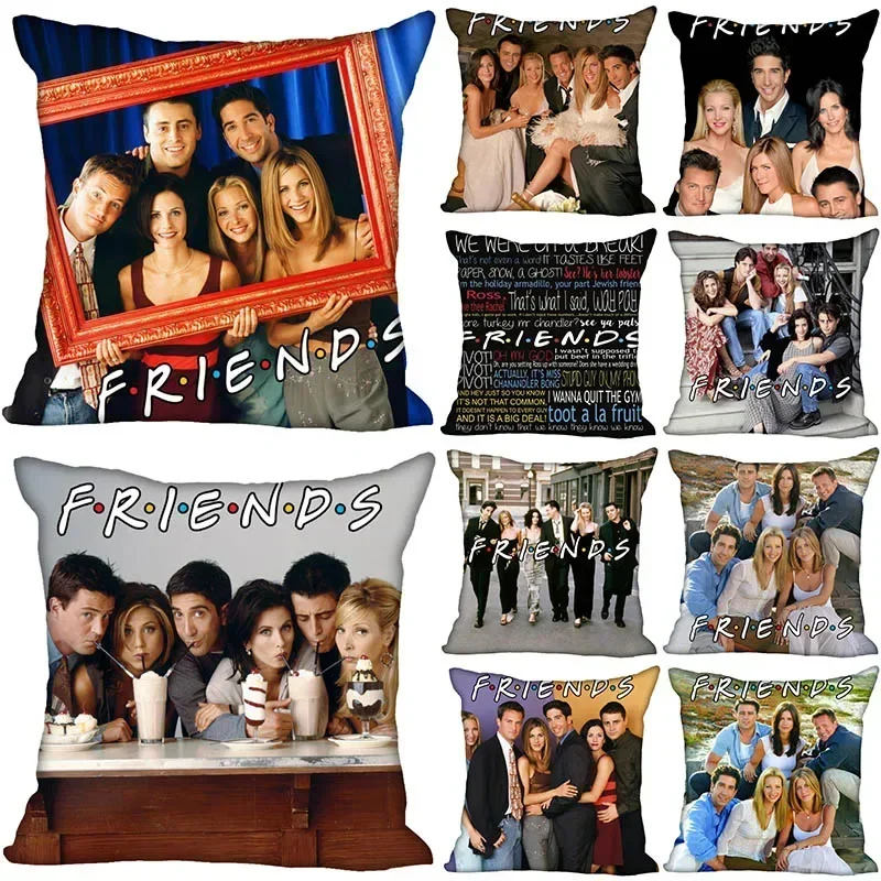 Friends TV Hot Sale Pillow Case High Quality Satin Fabric Pillowcase Decorative Pillow Cover Droping Shipping Wedding Decorative