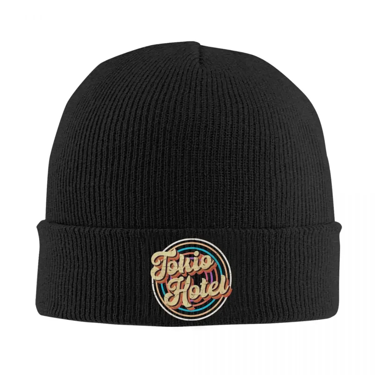 Tokio Hotel Knitted Caps Women's Men's Beanie Autumn Winter Hat Acrylic Rock Band Warm Melon Cap