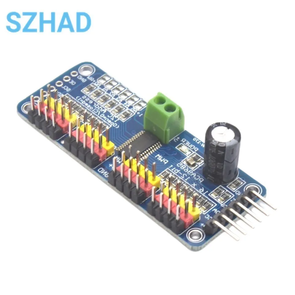 PCA9685PW 16 Channel 12-Bit PWM Servo Shield Driver I2C Interface PCA9685 Module For Raspberry Pi