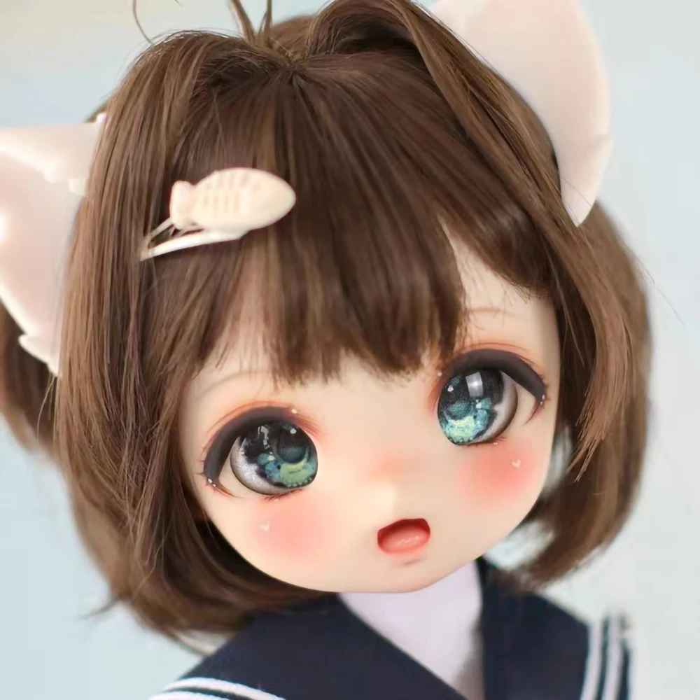 

1/4 BJD Doll Head Anime Resin Material Lovely Cat Girl Doll DIY No Makeup Doll Toys Girl Gift