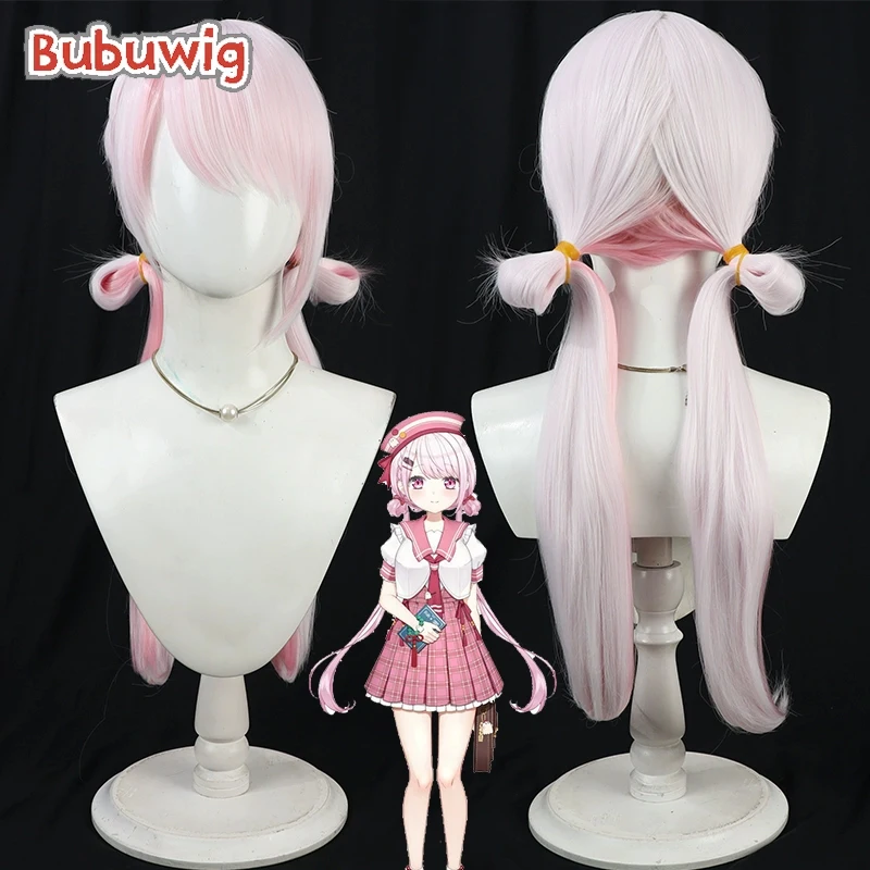 

Bubuwig синтетические волосы Shiina Yuika косплей парики виртуальный YouTuber Shiina Yuika 60 см длинный белый смешанный розовый парик термостойкий