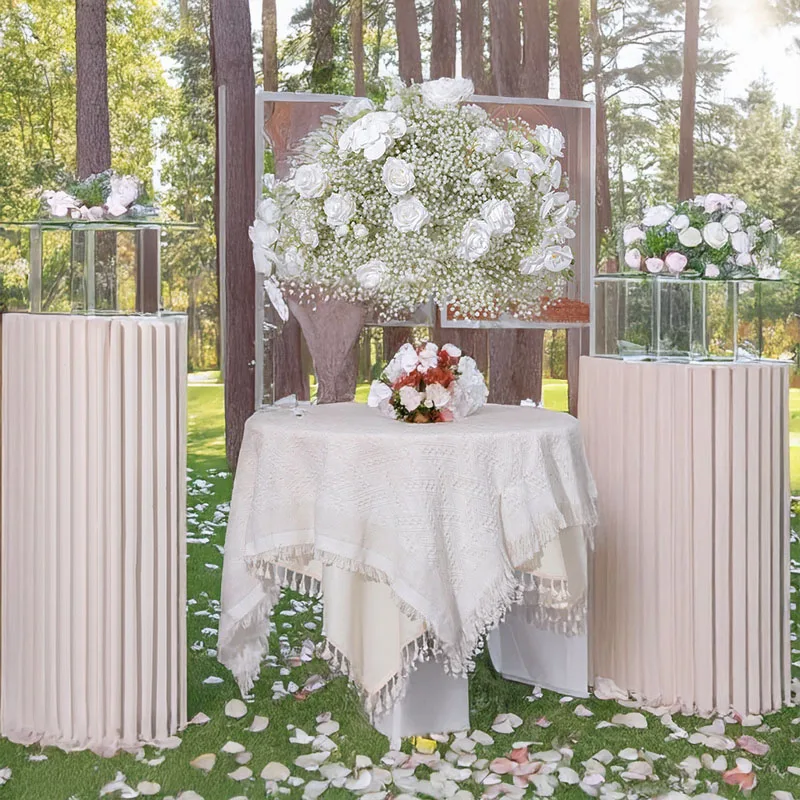 

Bestseller White Silk Flower Balls with Gypsophila and Phalaenopsis Essential Decor for Home Wedding and Conference Table Setups