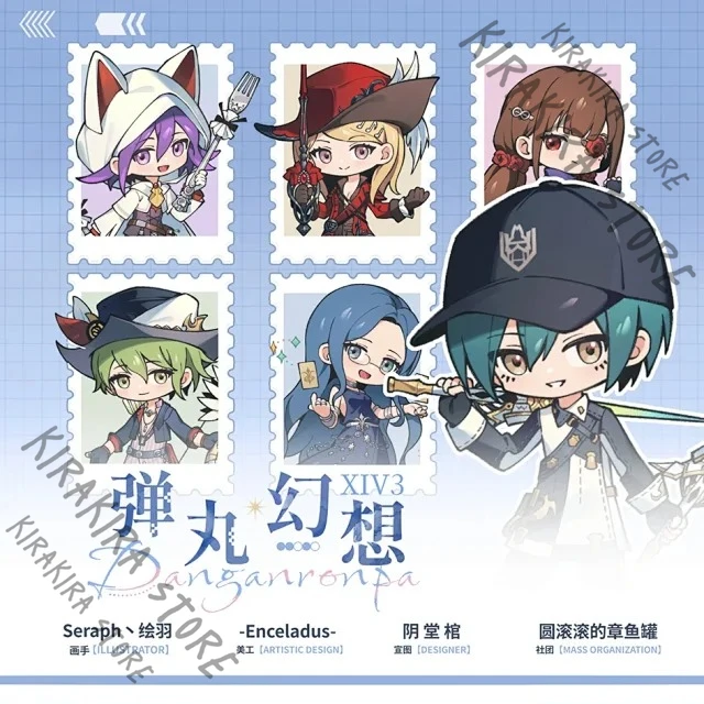 Danganronpa Kokichi Oma Rantaro Amami Saihara Shuichi Shirogane Tsumugi Cosplay Acrylic Stand Figure Model Anime Fan Art Badge