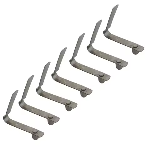 50 Pieces 4-9mm Stainless Steel Solid Button Clips Snap Spring Spring Awning Accessories Telescopic Tube Camping &amp; Caravan