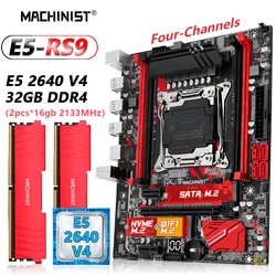 MACHINIST X99 RS9 Combo scheda madre LGA 2011-3 Kit Xeon E5 2640 V4 Set processore CPU DDR4 32GB di memoria RAM NVME M.2 quattro canali