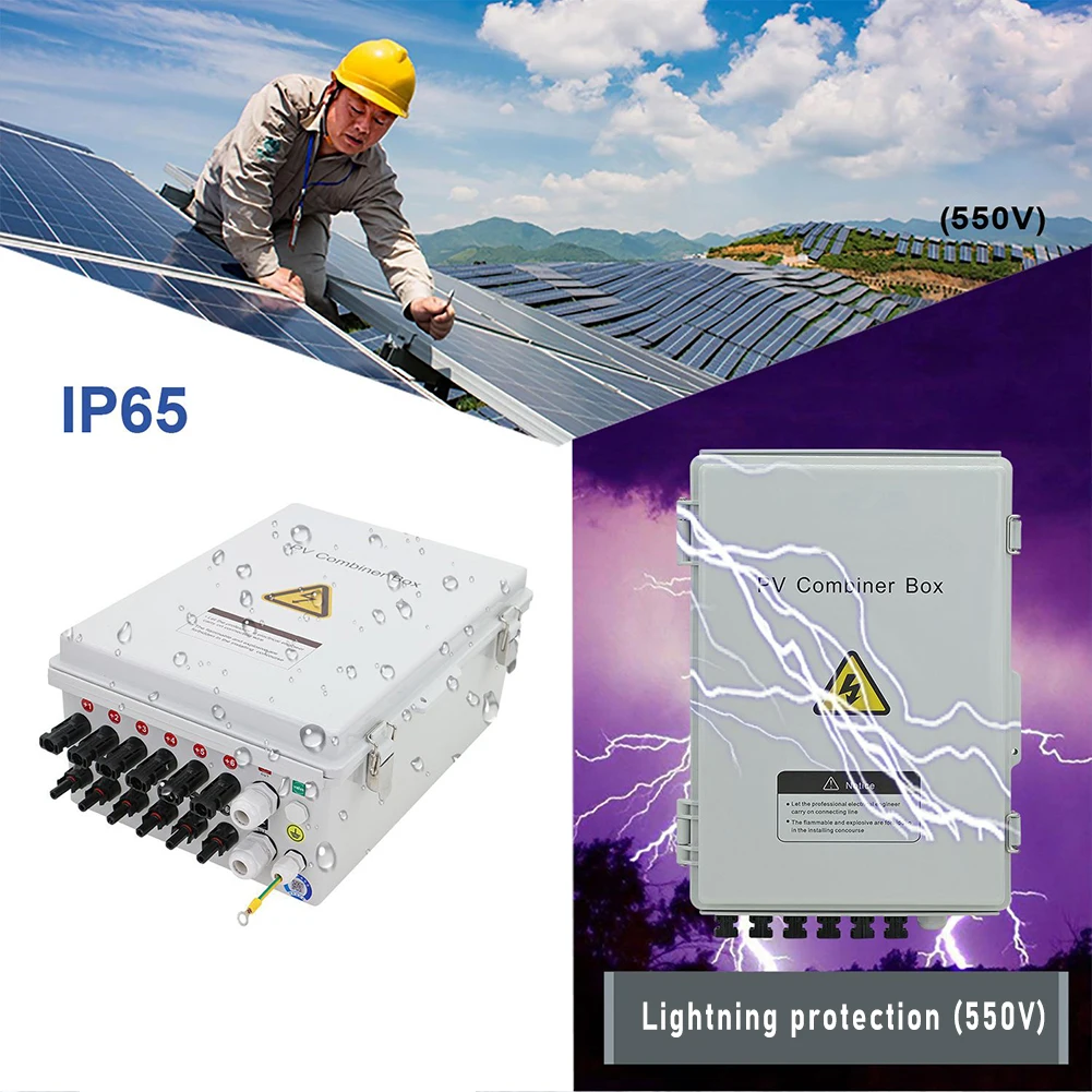 

Comprehensive Protection and Easy Installation 6 String Solar PV Combiner Box with Arrester and Circuit Breaker