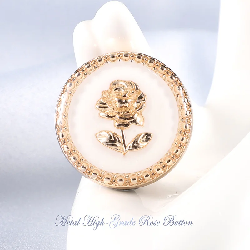 10 قطعة أزرار عطر صغيرة الراقية الكشمير خمر معطف عالي الجودة المرأة أزرار البلوز سترة الذهب بيبلوم أزرار معدنية #6