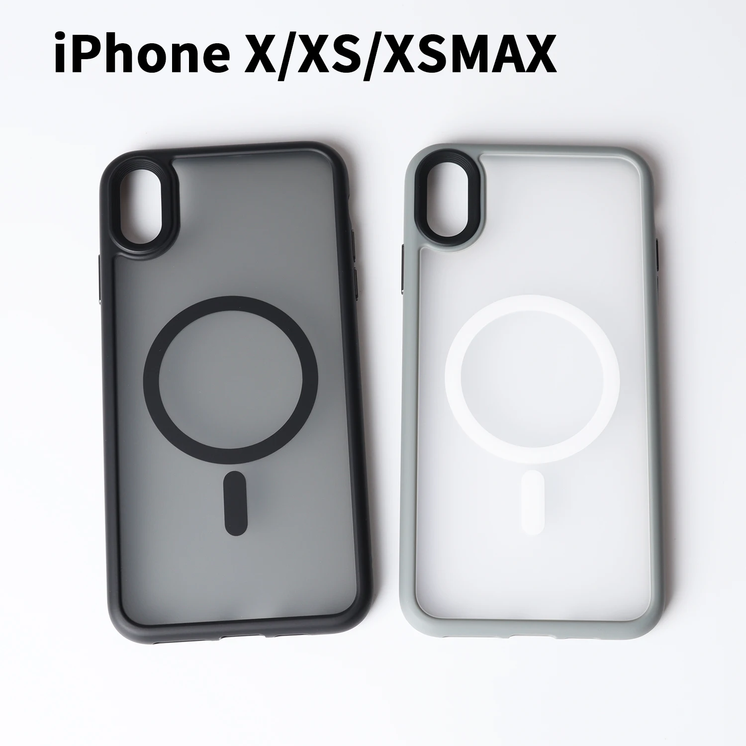 For iPhone X XS XR XSMax Matte Shockproof Cover case Luxury Magnetic For Magsafe Wireless Charging Phone Case