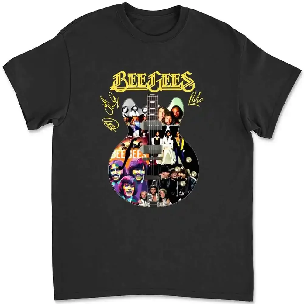 Bee Gees Guitarist Band Signatures T-shirt 807V