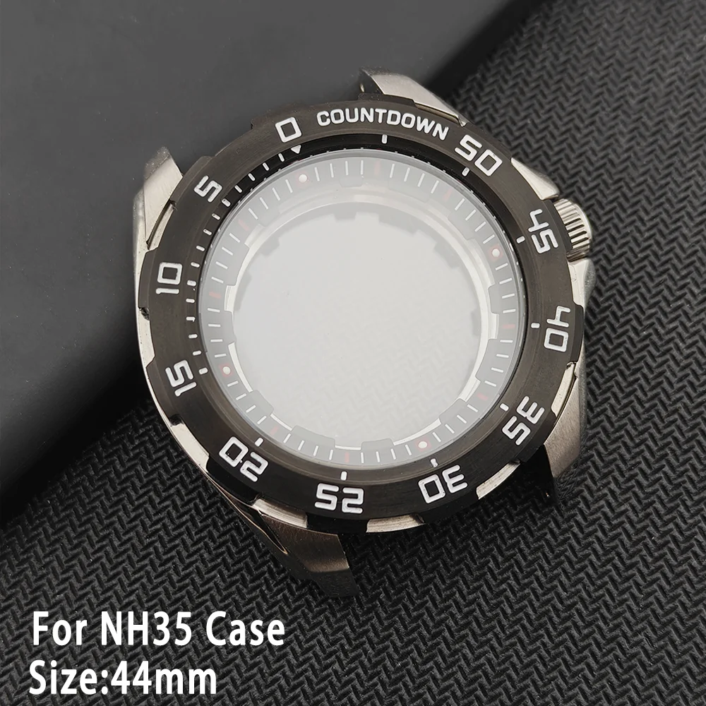 

Корпус для NH35, корпус из нержавеющей стали 316L, 44 мм, подходит для корпуса часов с ремешком 22 мм, однонаправленное вращение, сапфировое стекло, высокое качество