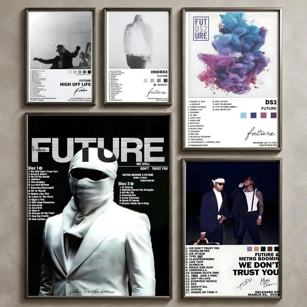 Rapper F-Future-e Poster Vintage Self Adhesive PP Wall Art Home Bar Bedroom Decor Gift