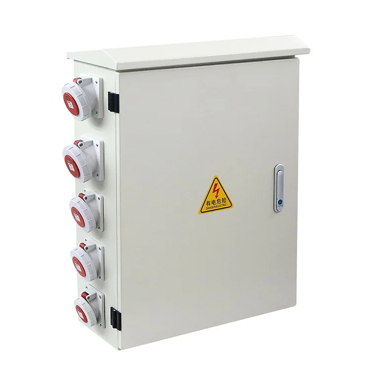 

Outdoor Rainproof Metal Power Distribution Box 600*830*250mm Waterproof Industrial Socket Outdoor Spray Distribution Equipment