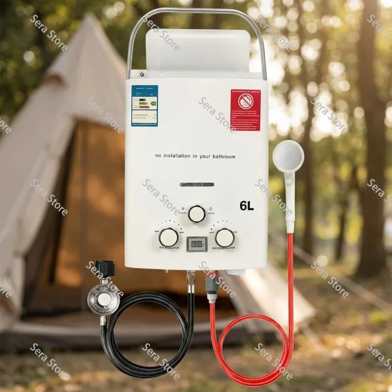 New Portable Gas Water Heater for RV Outdoor Camping Handheld Instant Hot Water Device