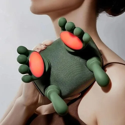 Masajeador biónico para cuello y hombros, masajeadores de espalda calentados, almohada eléctrica para masaje de músculos, cuello, cintura, pierna, cuerpo, modos de 3 niveles