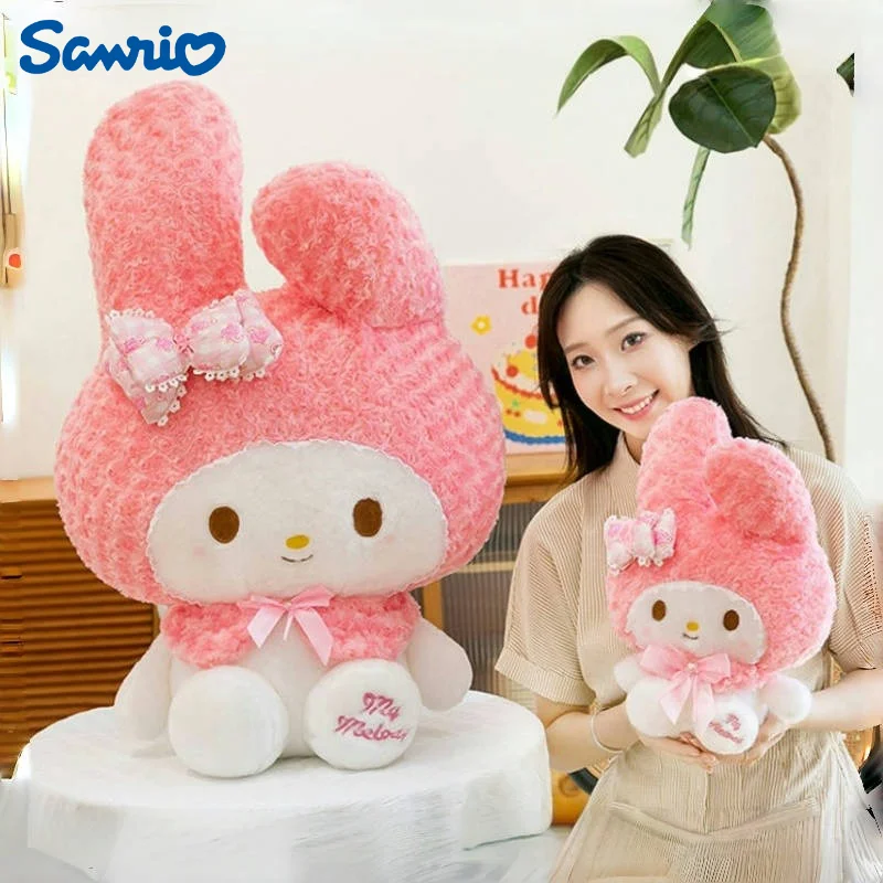 40/55/70/80Cm Sanrio My Melody Plushie Cartoon Anime Kawaii Peluche Gevulde Comfortabele Zachte pop Kussen Kinderspeelgoed Gift
