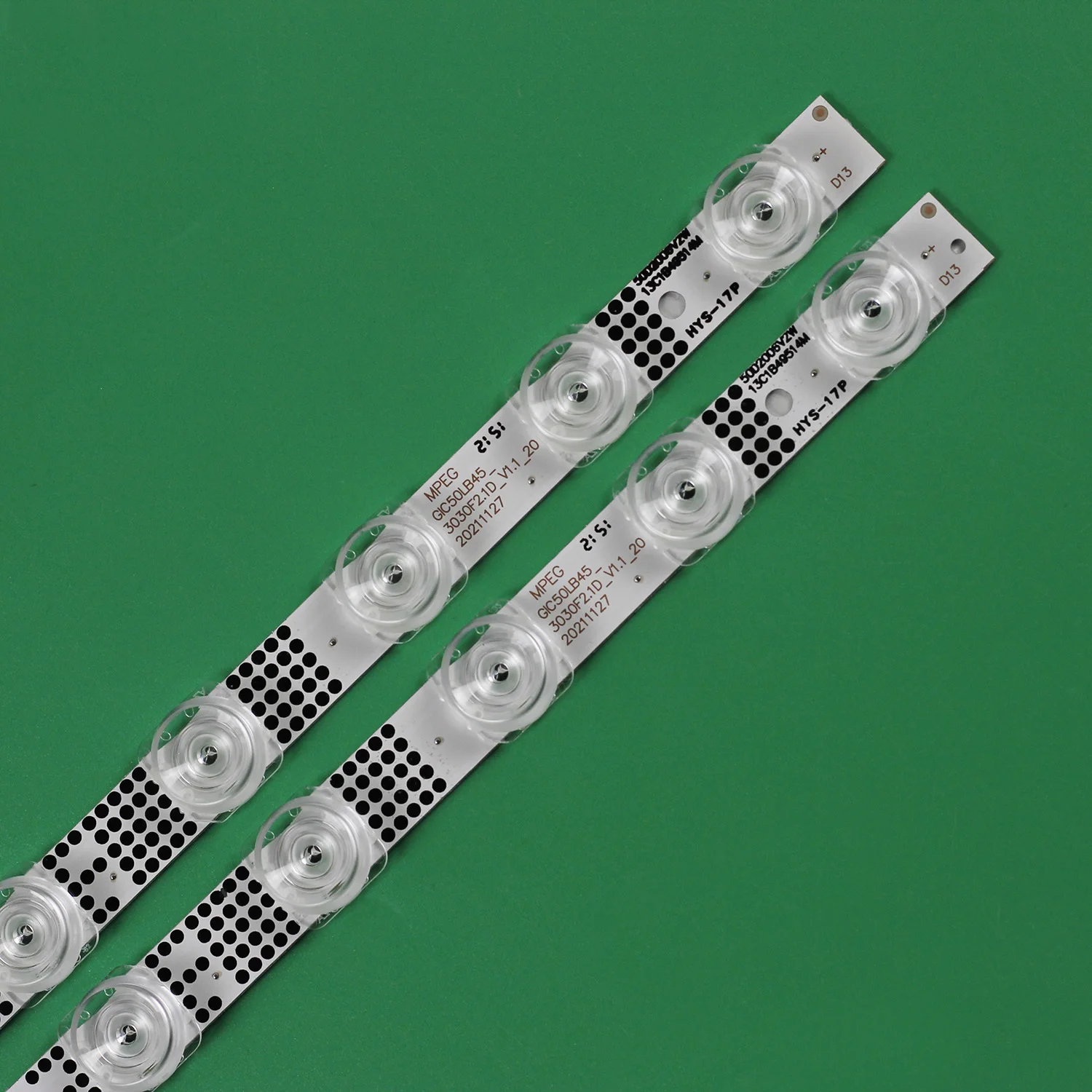 Striscia di retroilluminazione a LED 13LED per TCL 50P615 50G61 50S525 50S435 50S434 50S433 GIC50LB45_3030F2.1D-V1.1 4C-LB5013-ZM06J LVU500NDEL