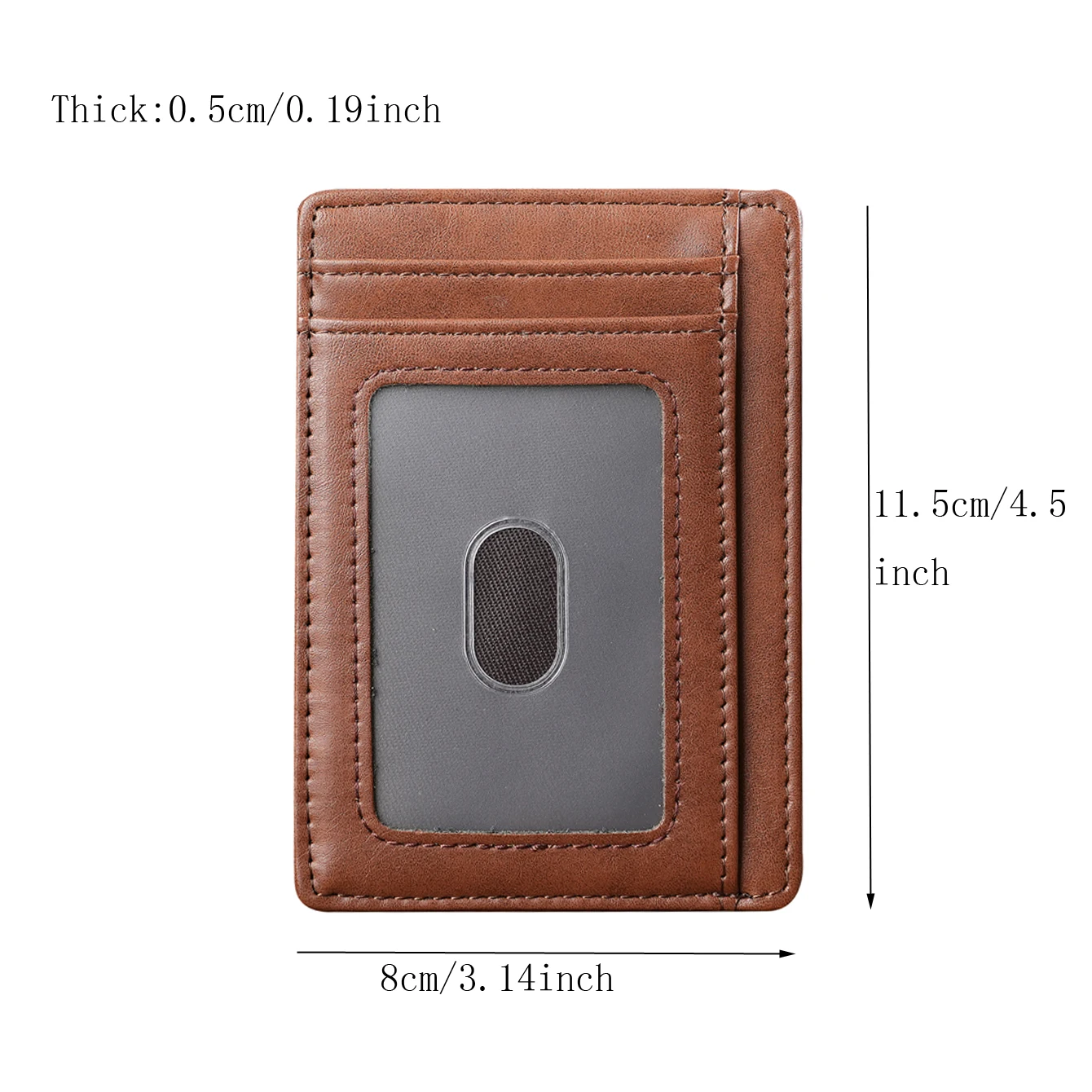 Genuine leather wallet Multi-Card Universal Bank Card Credit Card ID Card Holder Travel Card with Engraving wallet For Gifts